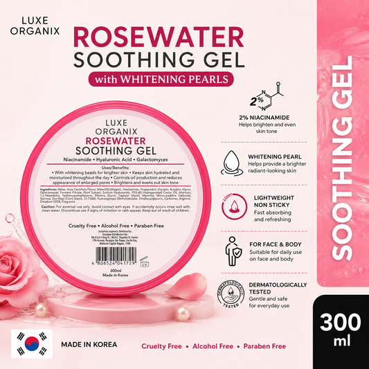 LUXE ORGANIX Rosewater Soothing Gel 300ml
