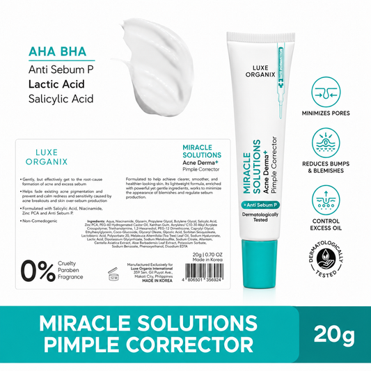 Luxe Organix Miracle Solutions Acne Derma+ Pimple Corrector 20g