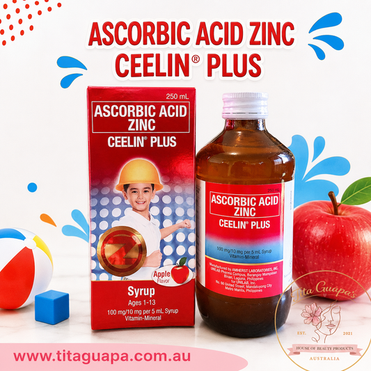 Ceelin Plus Syrup Arcorbic Acid Zinc (Ages 1-13) 250ml