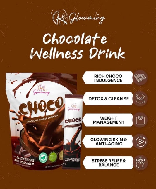 Glowming CHOCO Chocolate Powder Drink Mix
