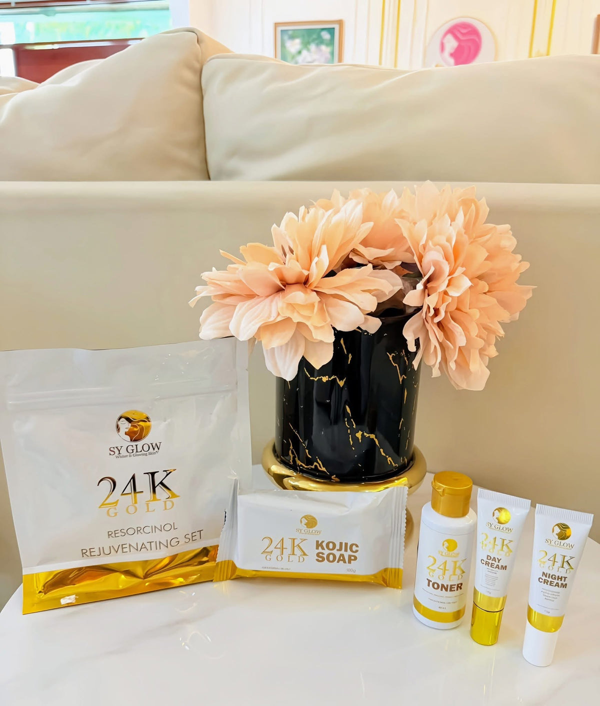SY Glow 24K Gold Resorcinol Rejuvenating Set