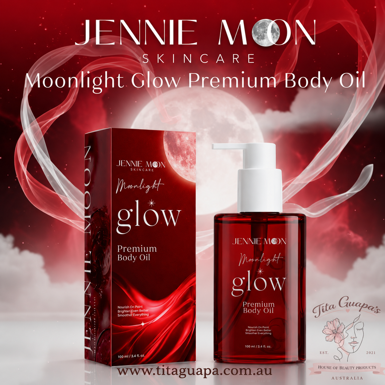 Jennie Moon Moonlight Glow Premium Body Oil 150ml