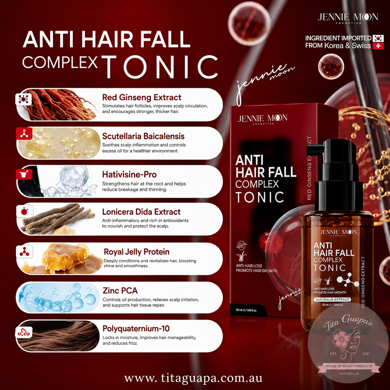 Jennie Moon Anti-Hair Fall Complex Tonic 55ml