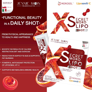 Jennie Moon Secret Moro Lipo Shot – Blood Orange Flavour 14 Sachets