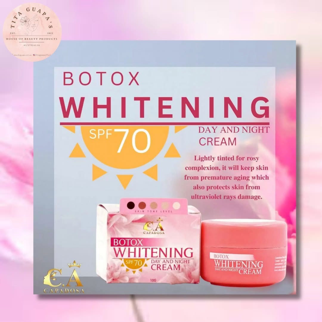 Botox Whitening Day and Night Cream with SPF 70 by Capadosa