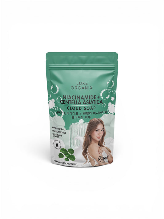 Luxe Organix Niacinamide + Centella Asiatica Calming Cloud Soap 180g