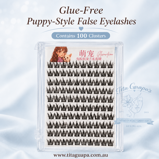 Glue-Free False Eyelashes - Puppy Style ( 100 Clusters )