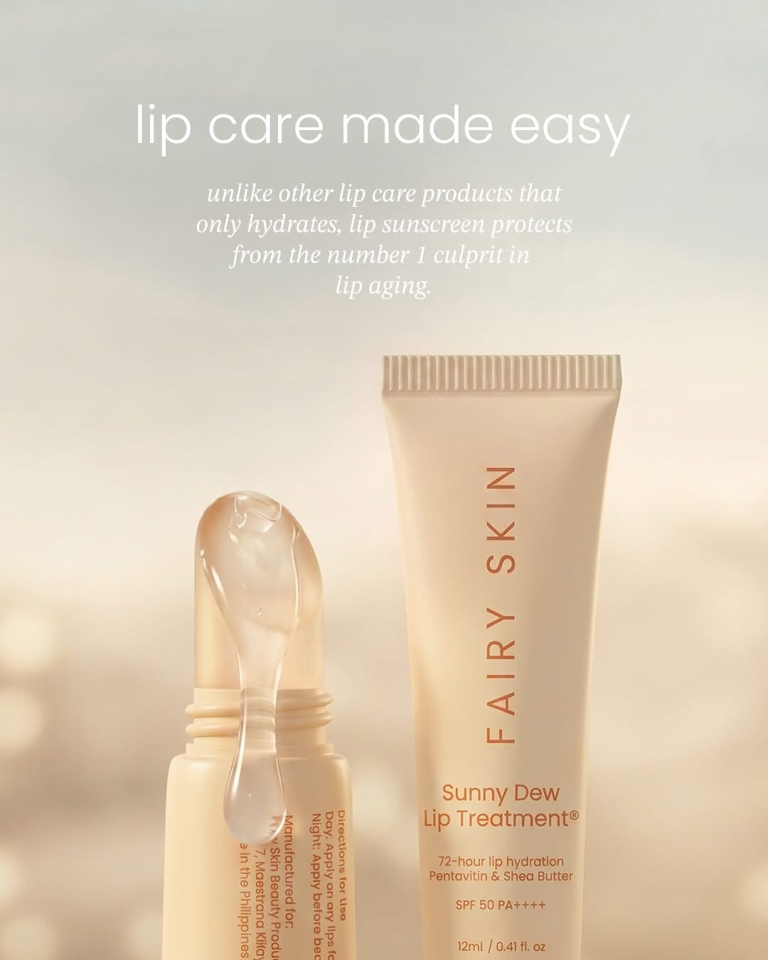 Fairy Skin Sunny Dew Lip Treatment SPF50 PA++++  12ml