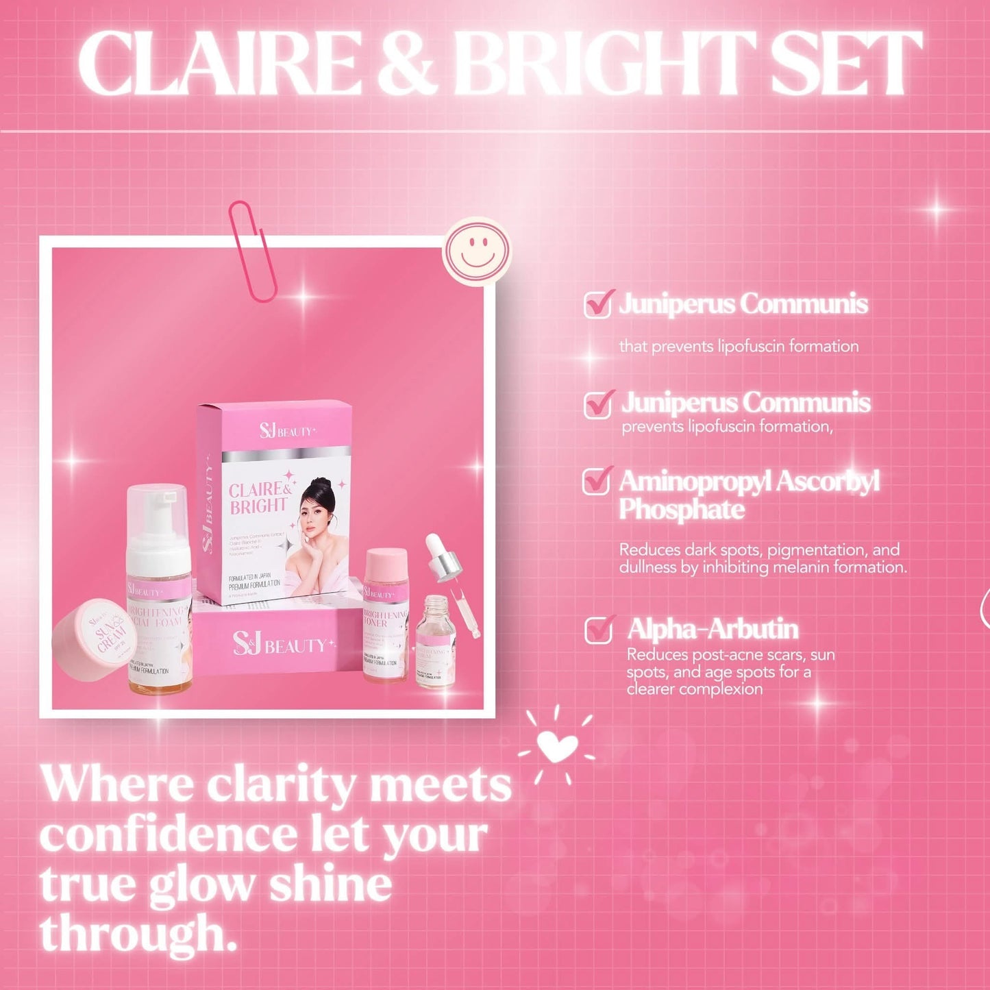 S&J Beauty Claire and Bright Facial Set