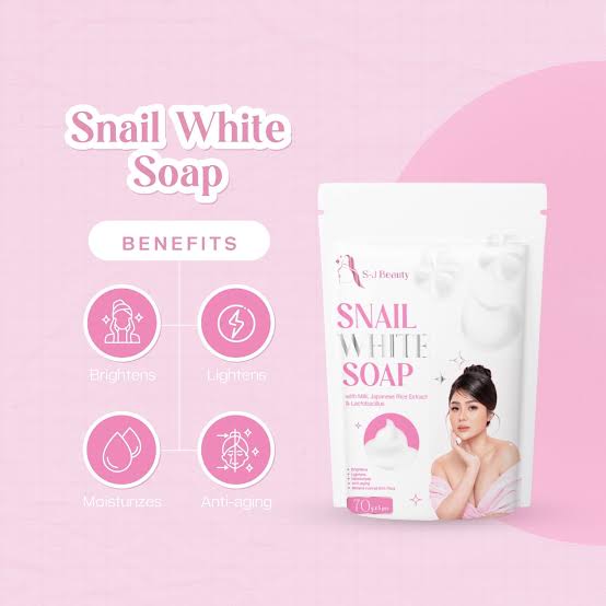 S&J Beauty Snail White Soap 70g x 5 bars
