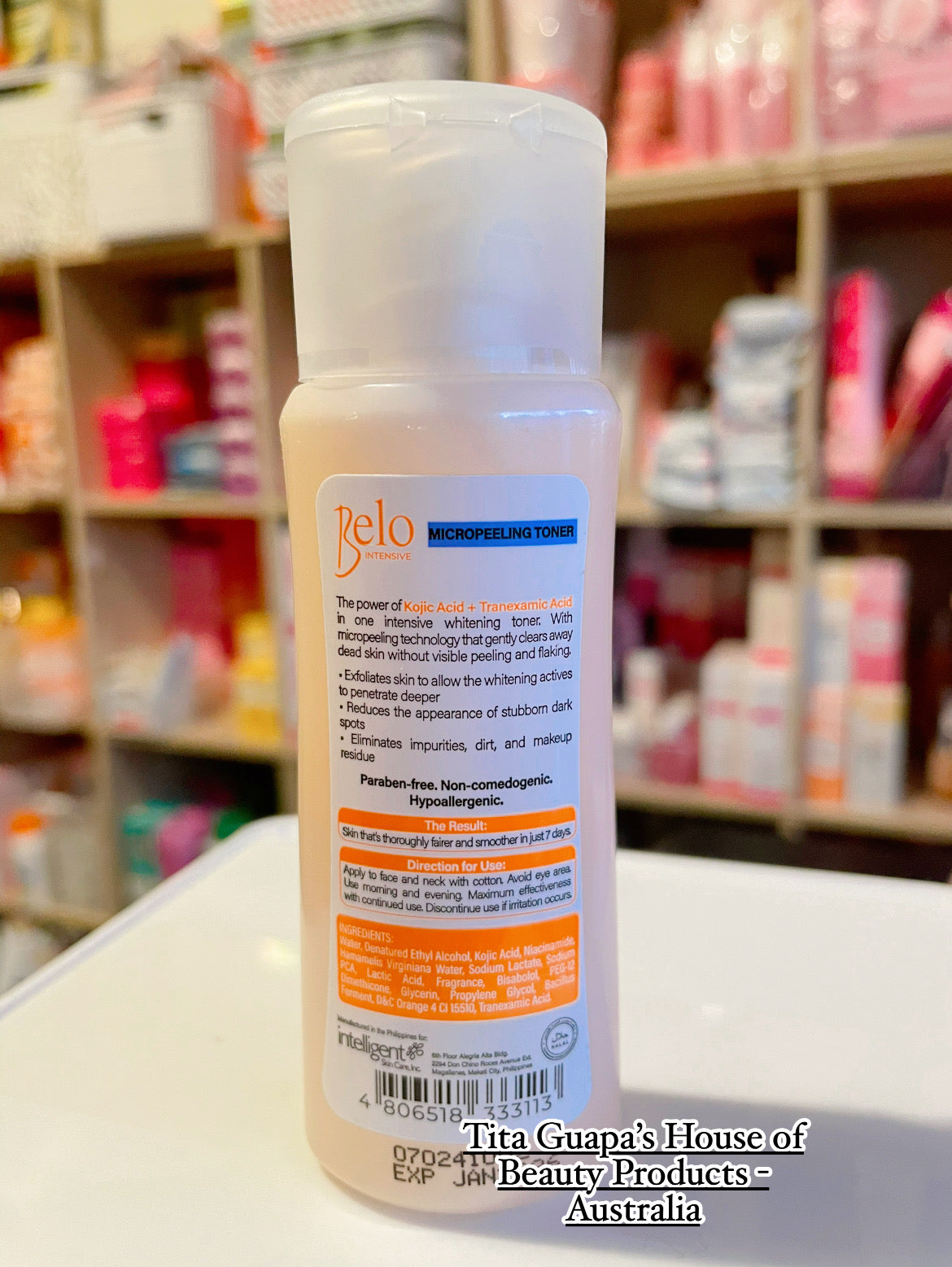 Belo Micropeeling Toner Kojic Acid + Tranexamic Acid 60ml