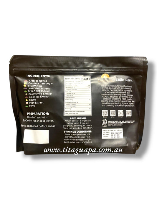 Luxe Slim Caffé Black