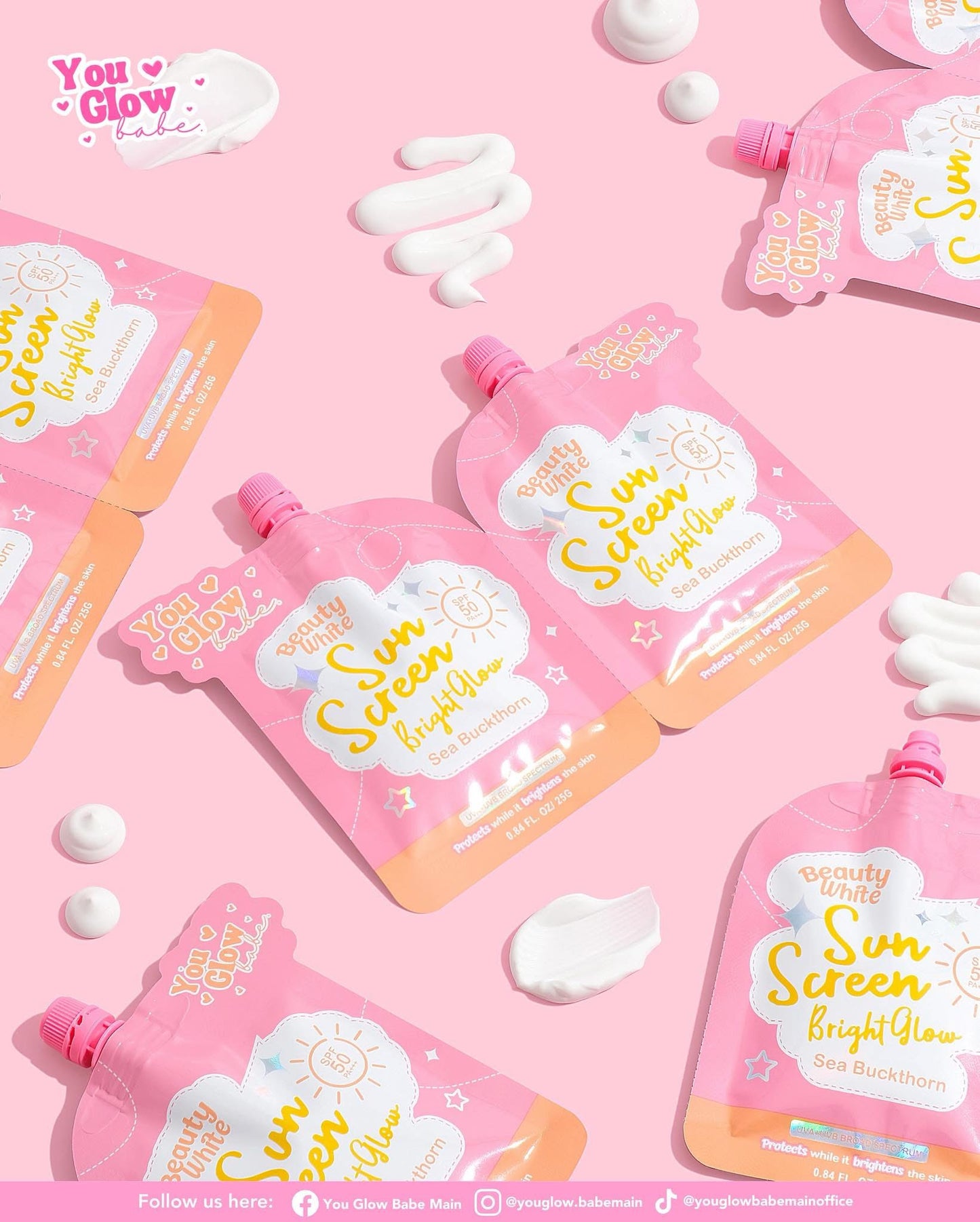 Beauty White Sunscreen 2x 25g SPF50 PA+++ ( TWIN PACK) )
