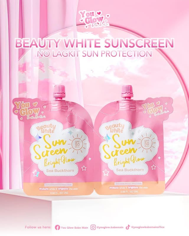 Beauty White Sunscreen 2x 25g SPF50 PA+++ ( TWIN PACK) )