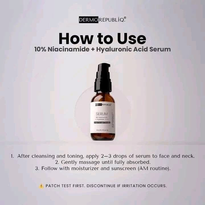 Dermo Republiq Serum 10% Niacinamide + Hyaluronic Acid 30ml