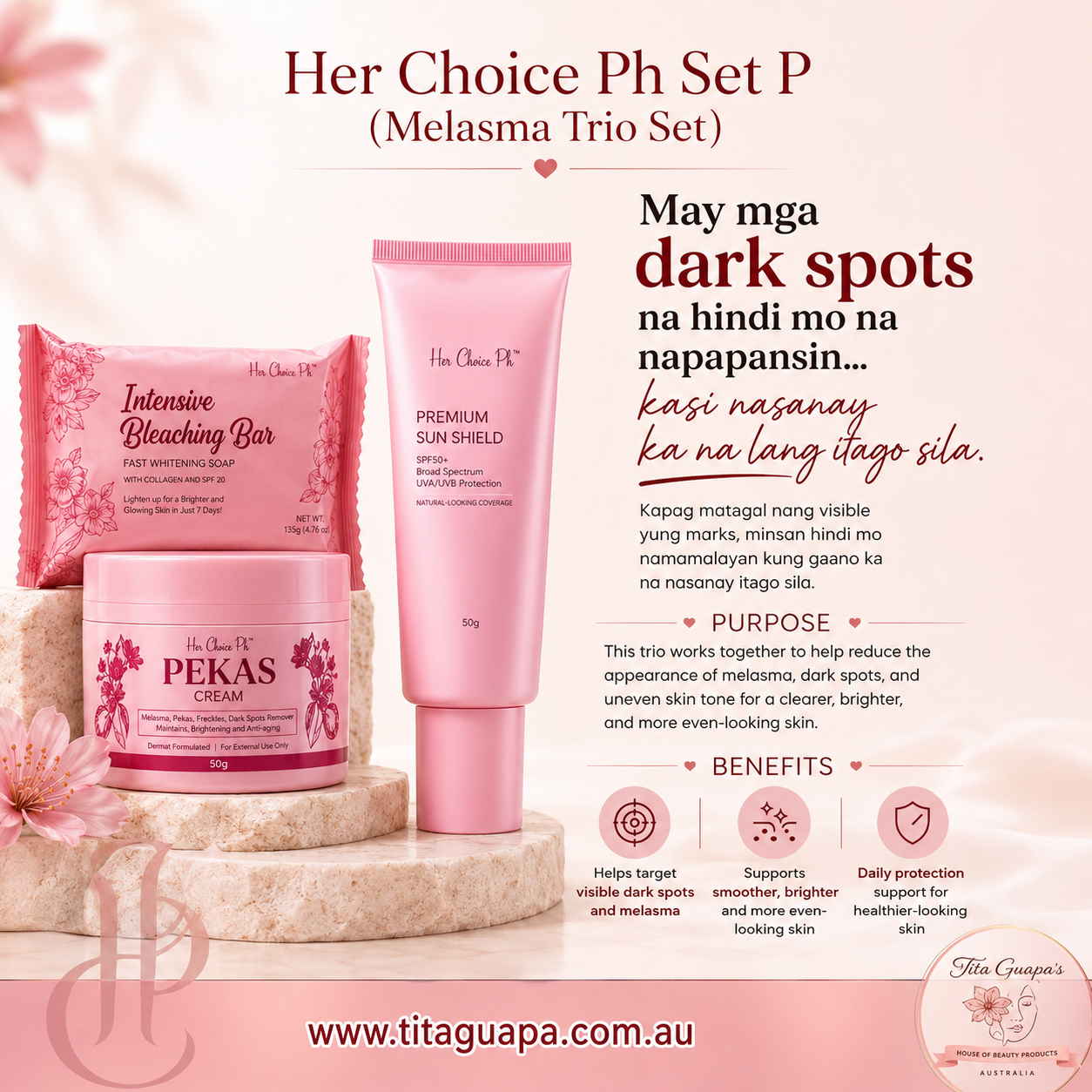Her Choice Ph - Set P (Melasma Trio Set)