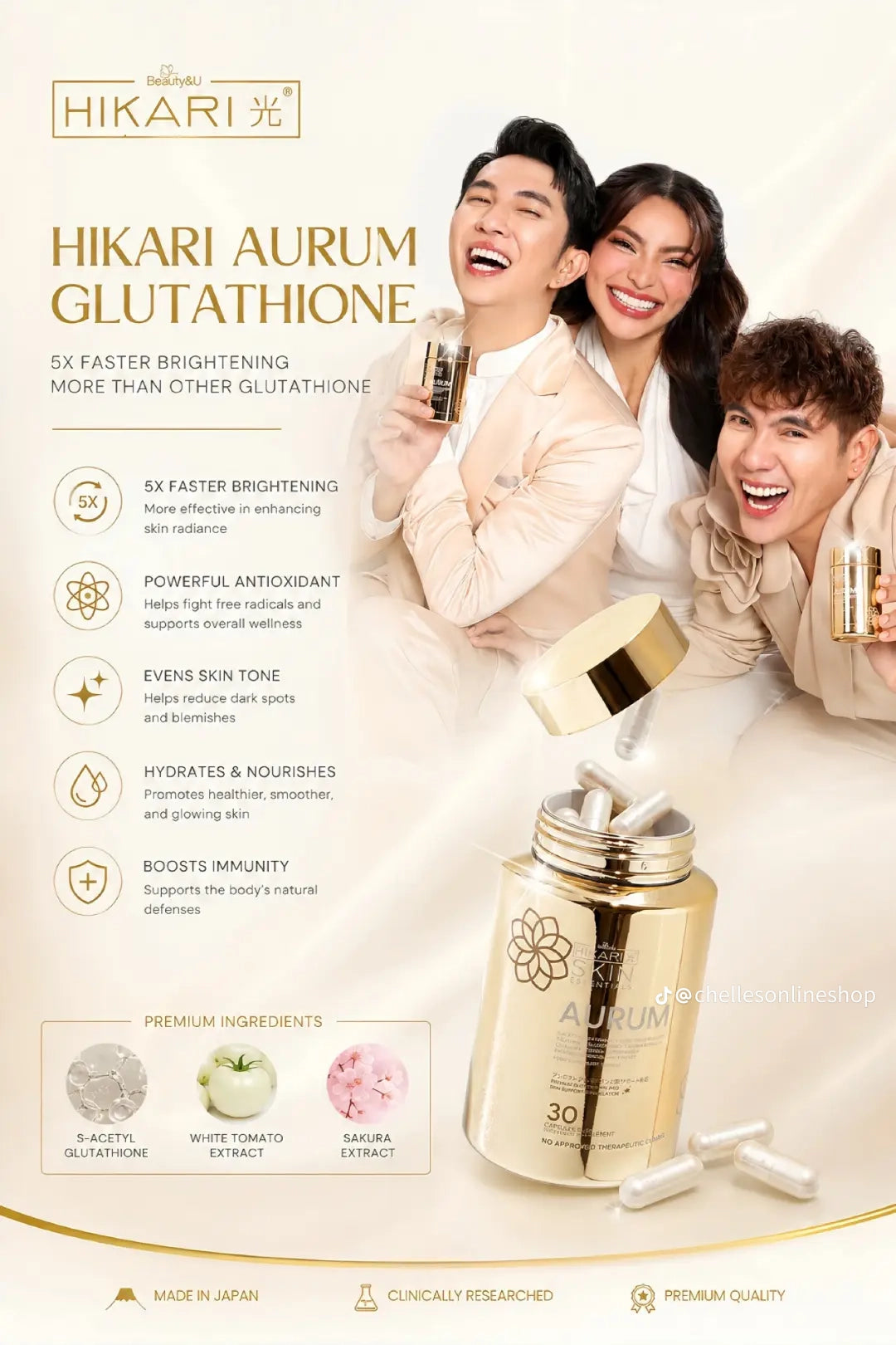 hikari aurum glutathione review Skin Essentials S-Acetyl 30 caps – Tita Guapa's تونر فيتامينات متعددة