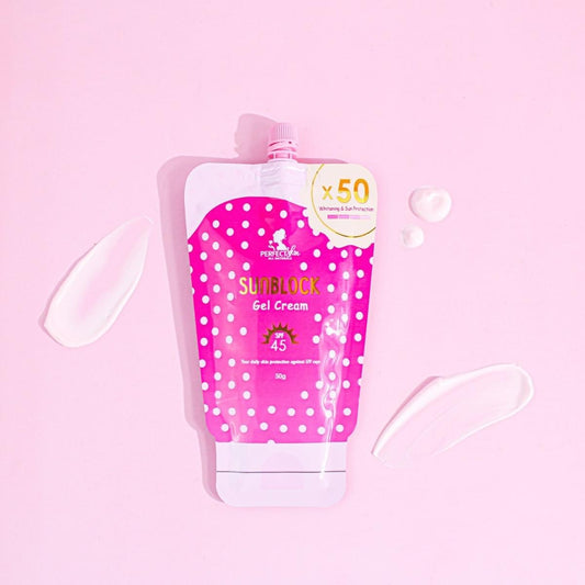 Perfect Skin Sunblock Gel Cream SPF45 - 50g Sachet