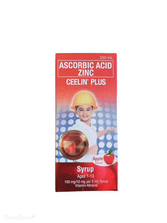 Ceelin Plus Syrup Arcorbic Acid Zinc (Ages 1-13) 250ml