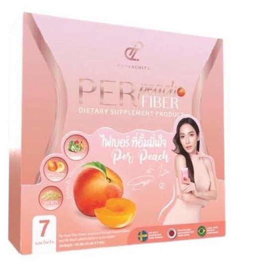 Pananchita Per Peach Fiber Detox Drink 7sachets in 1 box -m