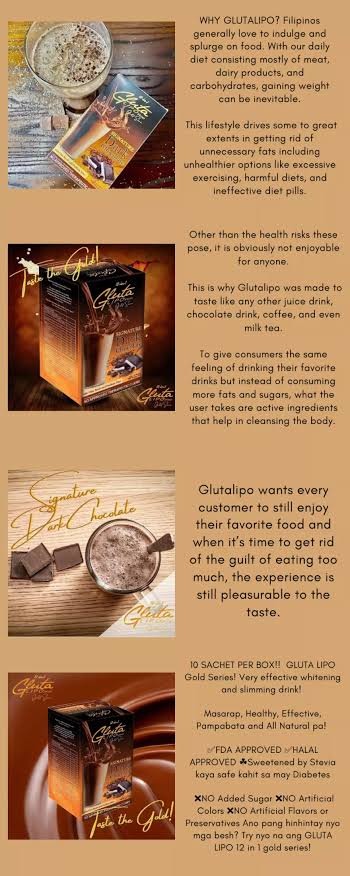 GlutaLipo Gold Series: Dark Chocolate – Tita Guapa's House of Beauty  Products