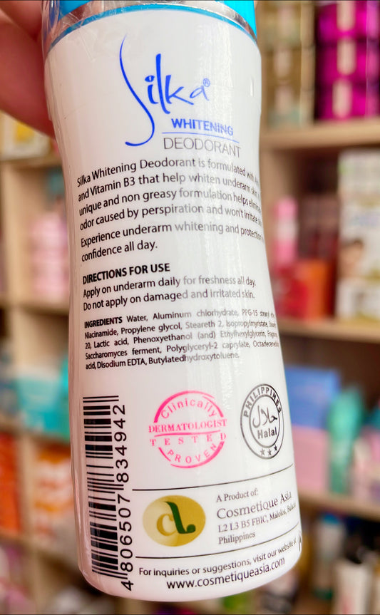 Silka Underarm Whitening Deodorant Blue 40ml
