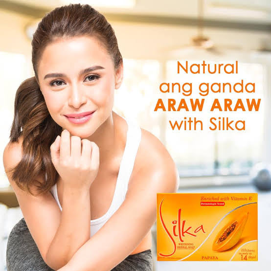 Silka Whitening Papaya Soap (Orange Color) 135g