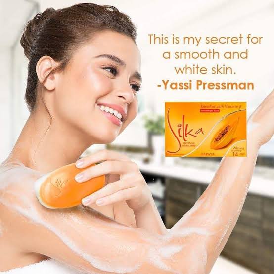 Silka Whitening Papaya Soap (Orange Color) 135g