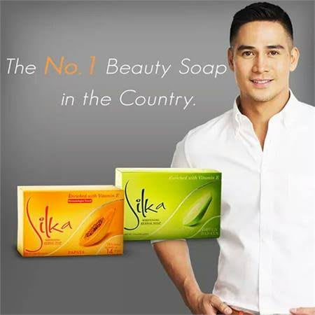 Silka Whitening Papaya Soap (Orange Color) 135g