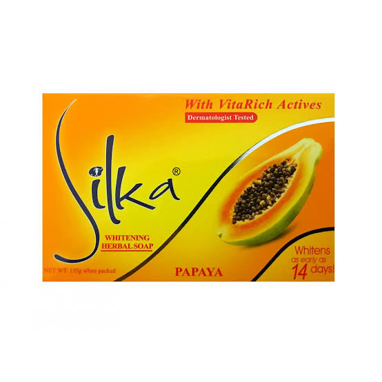 Silka Whitening Papaya Soap (Orange Color) 135g