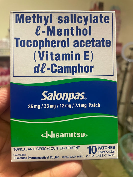 Salonpas Pain Relieving Patch  10 patches