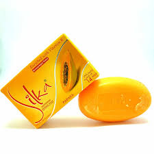 Silka Whitening Papaya Soap (Orange Color) 135g