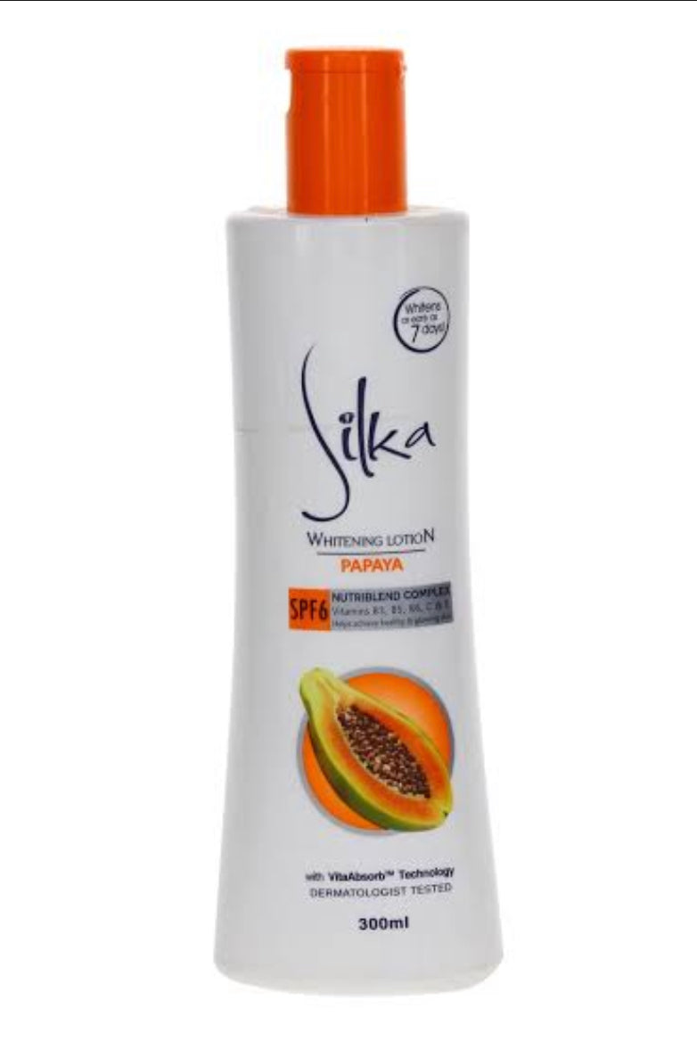Silka Papaya Whitening Lotion (Orange) 300ml